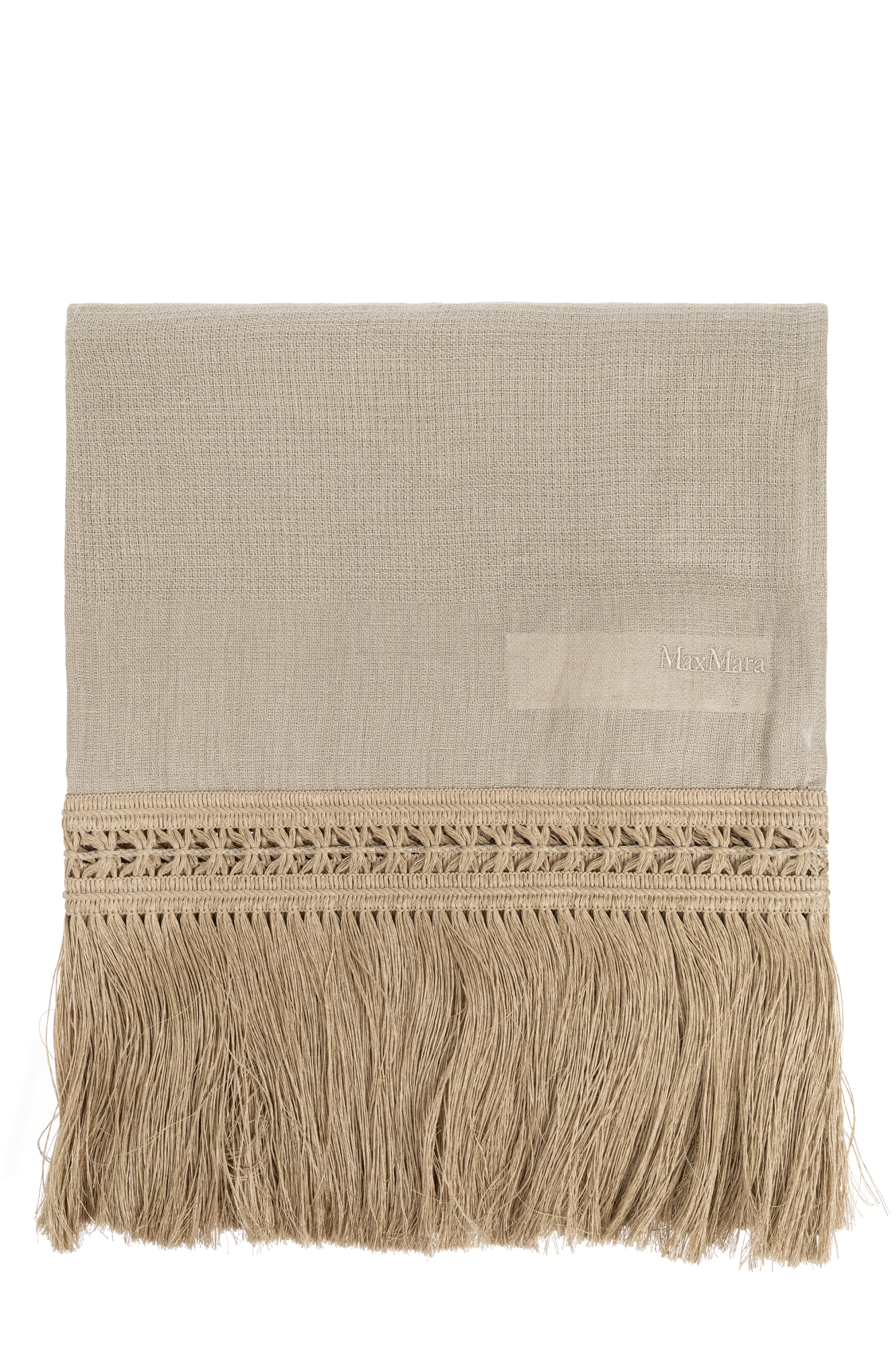 【関税＆送料込み】Max Mara Grammo Linen Scarf Grammo linen scarf in beige - Max Mara | Mytheresa